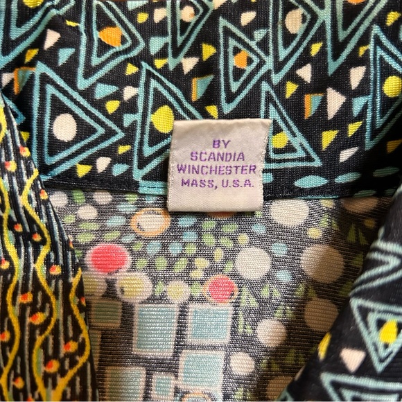 Vintage SKYR 70s Dagger Collar Blouse Size Medium - Picture 10 of 16